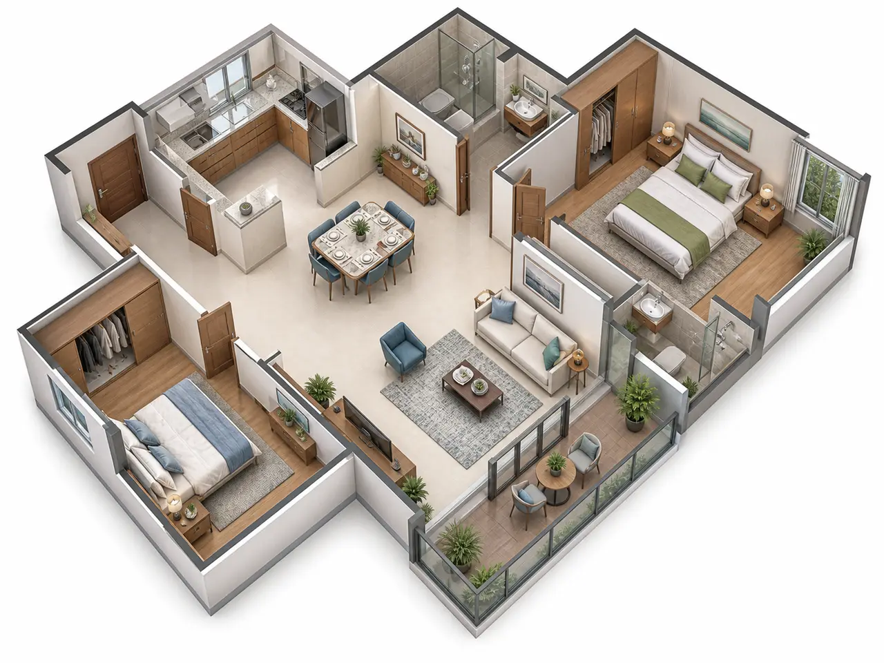 Urbanrise Begur Koppa 2 BHK floor plan image